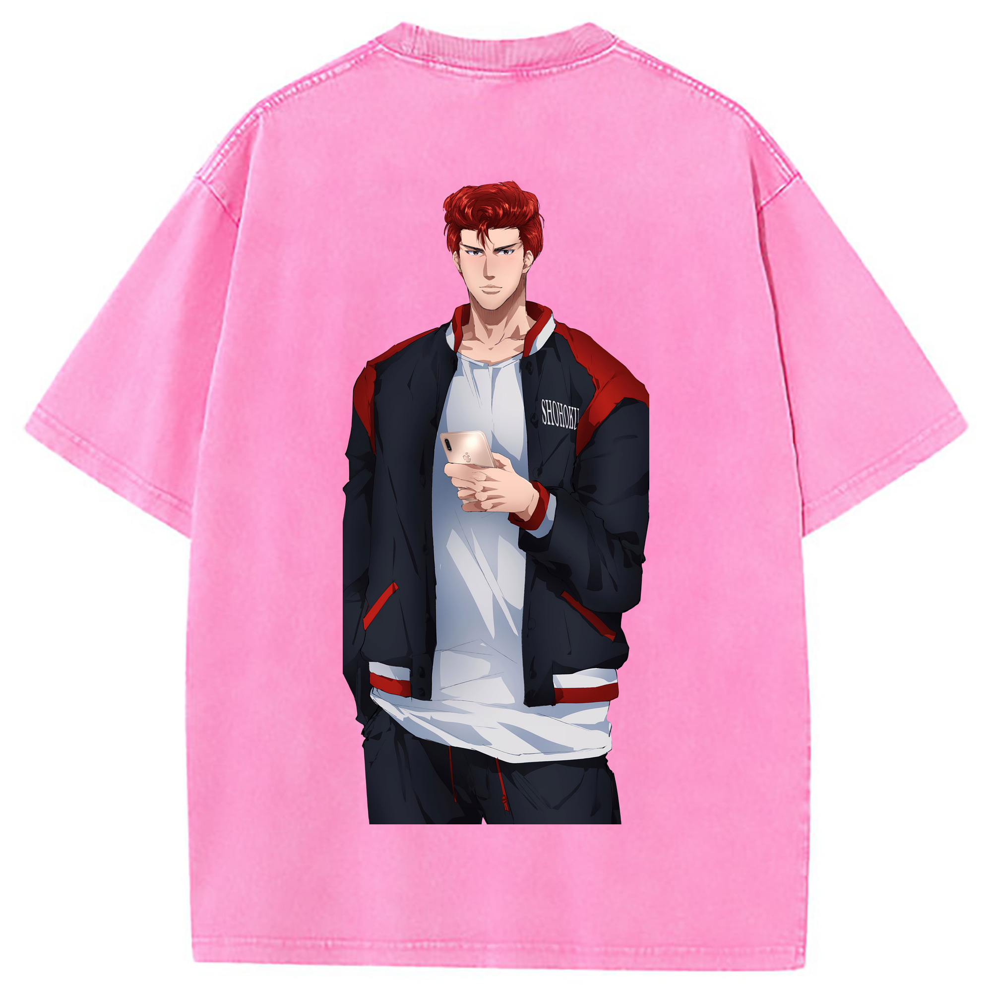 （画像用） SLAM DUNK／スラムダンク 綿100% ヴィンテージ風 半袖Tシャツ（背面プリント）